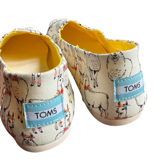 Toms New Alpargata Slip-On Flats, Llamas Print, Women's 8 - Picture 4 of 10